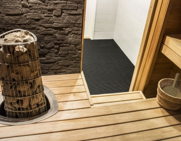 Sauna, leiliruumi põrandamatt