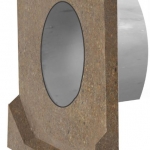 Polümeerbetoonist otsatükk ø160mm äravooluga I vasak I  210x270 mm