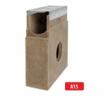 Tsinkrestiga polümeerbetoonist kaev/liivapüüdur A15 I 333x130x400 mm I H13